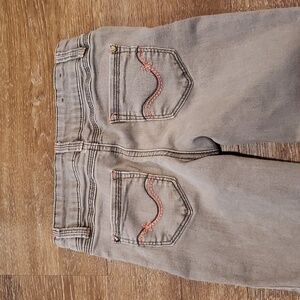 Parasuco Girls Gray Denim Slim Fit Jeans, Size 8